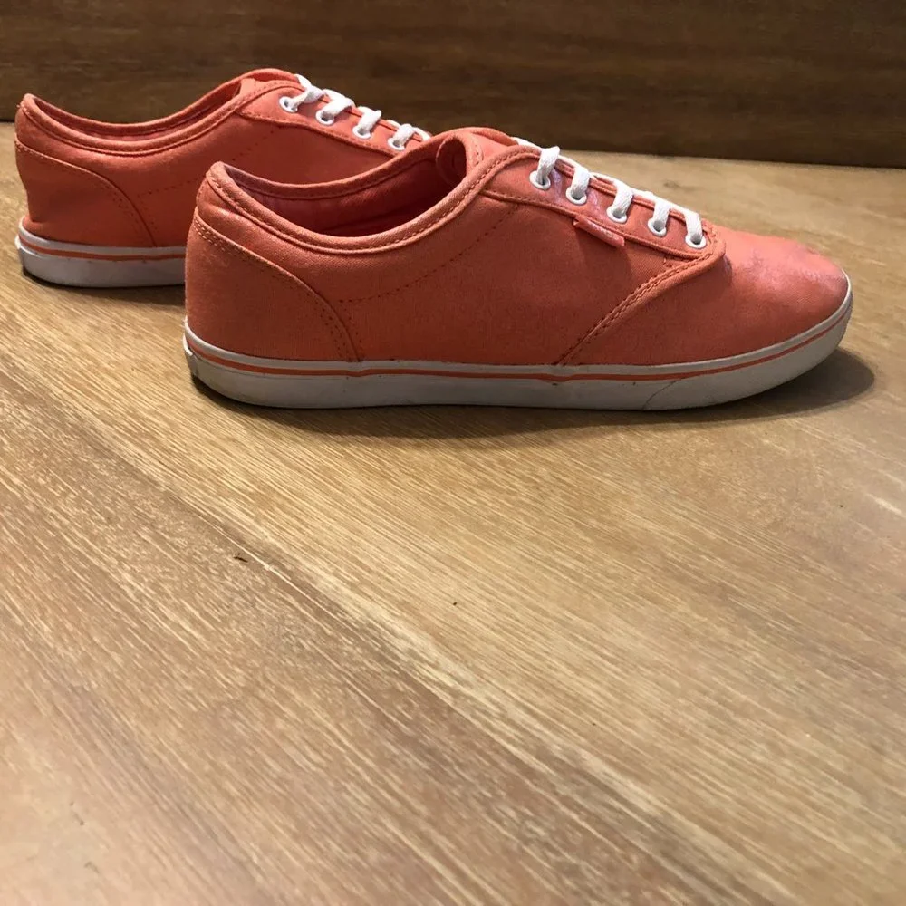 Vans Coral Shimmer SIZE 9, EXCELLENT CONDITION - Picture 3 of 8